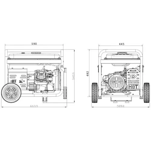 Генератор Genergy Turbo-3300E (3,3 кВт) - фото 4