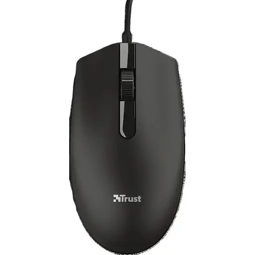 Миша Trust Basi чорний USB оптична 1200 dpi 3 кнопки 1.6 м (24271) - фото 1