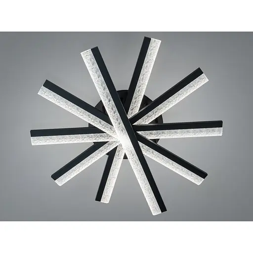 Стельова світлодіодна люстра Diasha MX3068 чорний 70W акрилові розсіювачі - фото 1