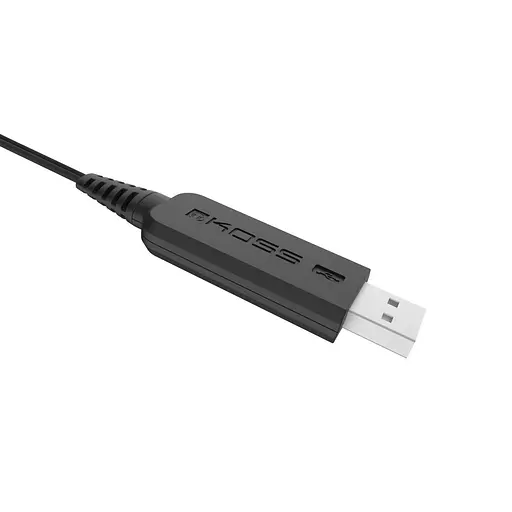 Компьютерная стереогарнитура On-Ear CS300, USB, Uni Mic, 2,4 м, черная Koss teh0013144 - фото 5