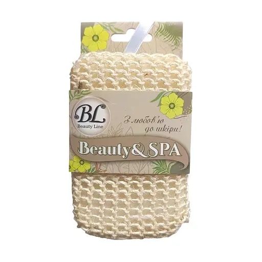 Мочалка-спонж сизаль хлопок SPA Beauty Line (412256) - фото 1
