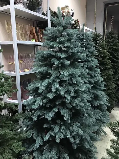 Штучна пухнаста ялинка Еліт (висота 3.50 м) лита (Блакитна) - фото 5