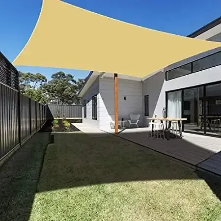 Тент навіс затінюючий прямокутний 3х4м сітка (Бежевий)