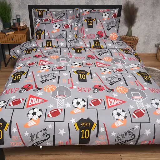 Комплект постельного белья Moon&Star Детский 110x140 см наволочки 2x50x50 см Champion’s Rest Бязь Gold Люкс - фото 2