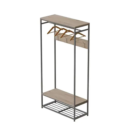 Вішалка модульна підлогова Треліс 15 180x90x38 сірий ДСП Дуб Сан-Марино 16мм FRD-104374