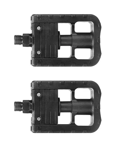 Педали велосипедные складные Пластиковые PI KW-P223 на полимерных подшипниках Черный (G0001945) - фото 2