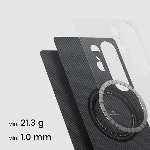 Чехол Pitaka MagEZ Ultra-Slim Classic Twill 600D для Samsung Galaxy S25 Ultra Black/Grey (KS2501U) [128411] - фото 7