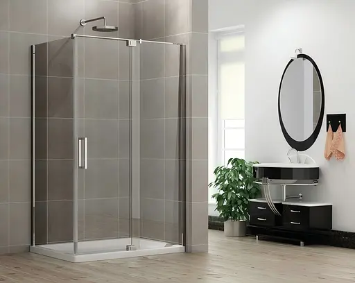 Душевая кабина без поддона Koer SR SC02-100x80x200-TR-01 прозрачное стекло Easy Clean 8 мм, хром KR5355, Универсальная, прозрачный, хром - фото 7