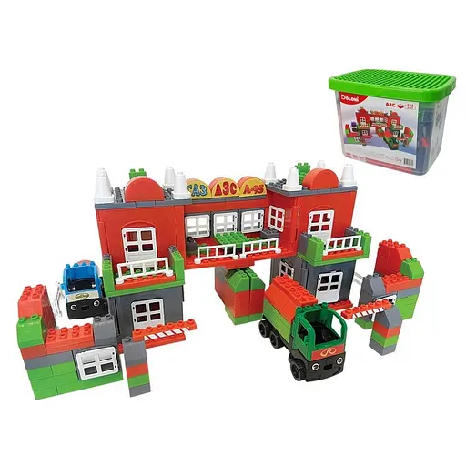 Конструктор АЗС Doloni 013888/07 в пластиковому боксі 242 деталі - фото 3