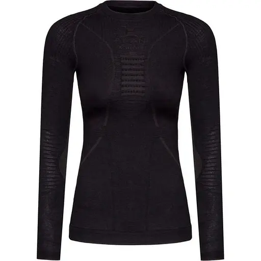 Термокофта X-Bionic Apani 4.0 Merino Shirt Round Neck Long Sleeve Women L Чорний (1068-AP-WT06W19W L B026)