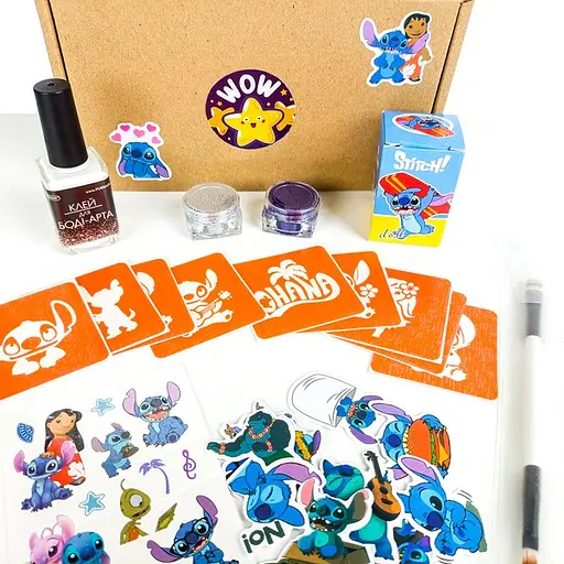 Набор для био-тату "Wow Box Стич" Fresh Tattoo wow-box-stich-1 для 1 ребенка - фото 2