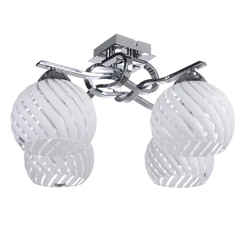 Люстра потолочная Brille классическая в зал E27 60W CH (LK-539C/4)