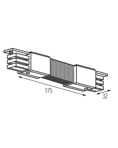 Гнучкий з’єднувач Kanlux 33253 Tear IP20 Bl - фото 2