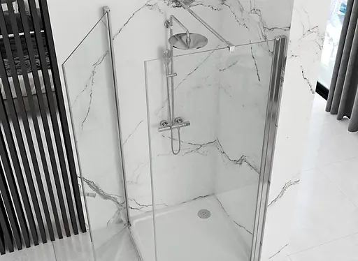 Душова кабіна Rea Maxim 90x90 R REA-K0267, Хром, Права, прозорий - фото 2