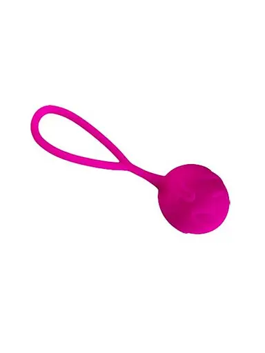 Вагинальные шарики Adrien Lastic Mia Single Soft-Tone Ball, 12 см, розовый - фото 2