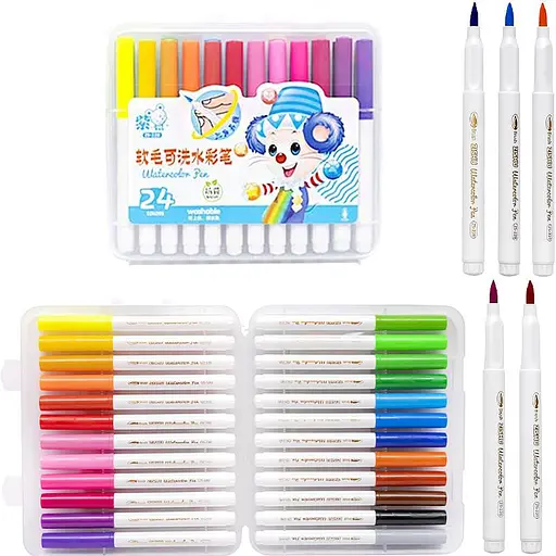 Детские Фломастеры Water color pen 228-24(Blue) 24 цвета