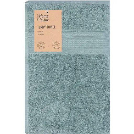 Рушник махровий Ardesto SuperSoft 70х140 см 100% бавовна зелений (ART2270SSP)  - фото 1