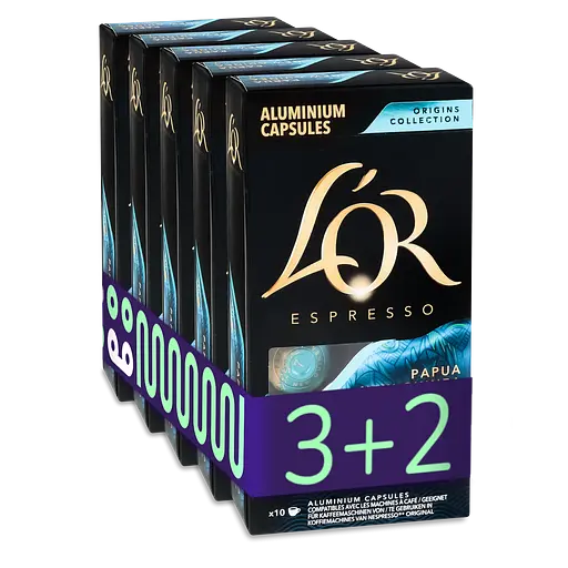 Кофе молотый L'OR Espresso Papua New Guinea капсулы 260 г (5 шт. х 52 г)