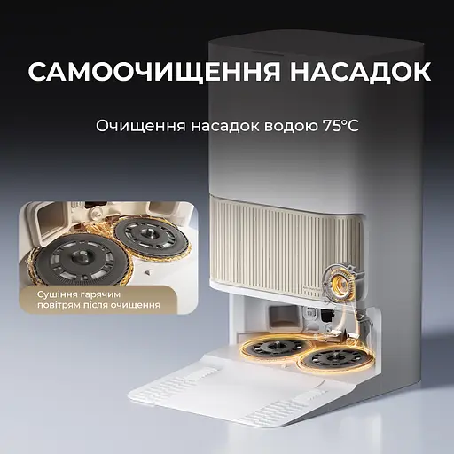 Робот-пилосос миючий Dreame Bot L40s Pro Ultra White - фото 9
