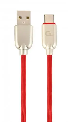 Кабель USB AM – Type-C, 1 м, Red, Cablexpert, 2.1A (CC-USB2R-AMCM-1M-R) - фото 1