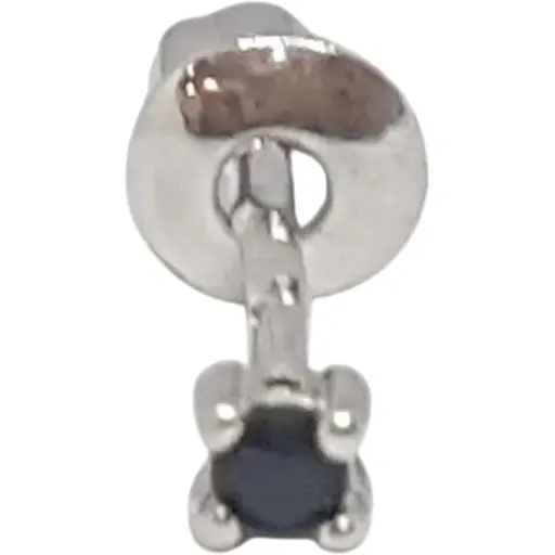 Серебряная моносерьга пуссета Dear с фианитом. 3004.10С