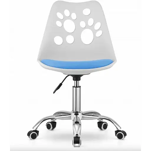 Офисное кресло Leobert Print бело-голубой - фото 3