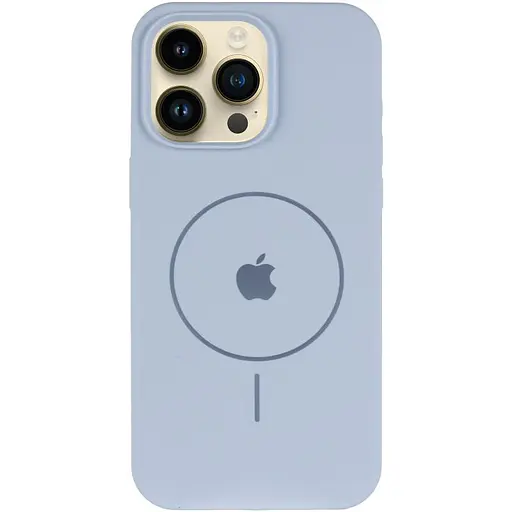 Чохол Epik Silicone Case Full Protective AA V2 with MagSafe для Apple iPhone 16 Pro 6.3 Блакитний/Lilac Blue - фото 3