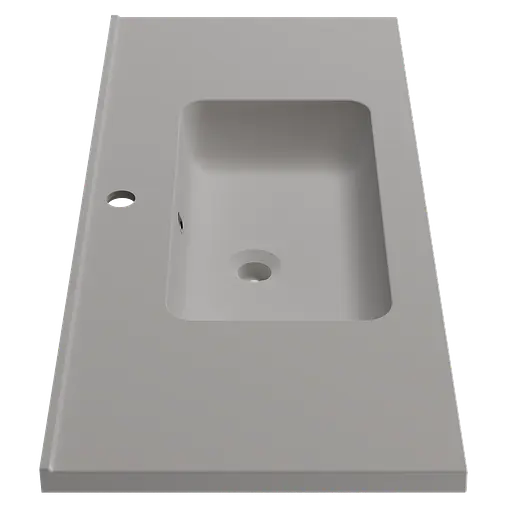 Раковина глянцева врізна Amidicon Rodeo 100 1000x450 з литого каменю RODEO_100_HL, Білий - фото 3