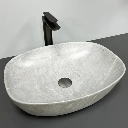 Умивальник VBI Olbia gray stone накладний VBI-014300, Сірий - фото 2