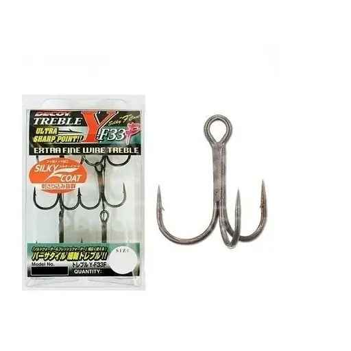 Крючок тройник Decoy Y-F33FP Propack #08, 34 шт. (1013-1562.09.92)