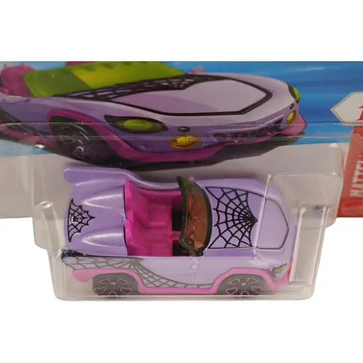 Базовая машинка Hot Wheels Matel Monster High Ghoul Mobile сиреневая (5785) JJJ19-N521 - фото 2