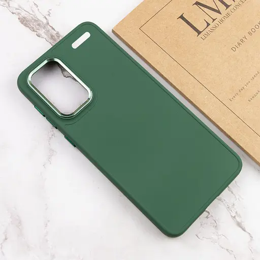 TPU чохол Bonbon Metal Style для Xiaomi Redmi Note 13Pro+ Зелений / green - фото 4