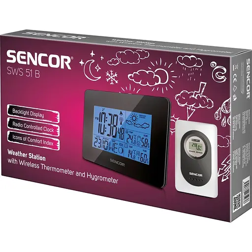 Метеостанция Sencor SWS51B Black [134768] - фото 3