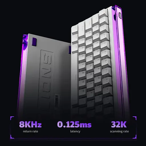 Игровая проводная магнитная клавиатура Madlions Nano68 / Magnetic Switch / White - фото 2