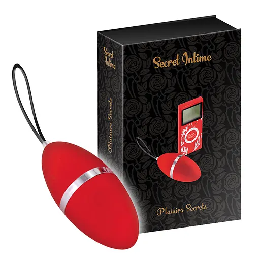 Віброяйце Secret Intime Plaisirs Secrets 7.9 см (червоний) - фото 5