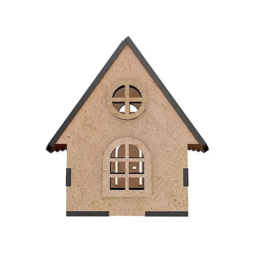 Заготовка для декорування "Будиночок 12" Fabrika Decoru FDPO-403 з LED свічкою в комплекті - фото 3