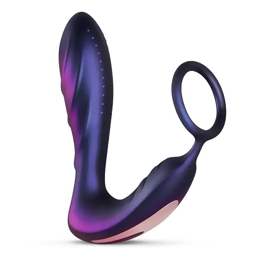 Стимулятор простати Hueman Black Hole Anal Vibrator, 14.3 см фіолетовий