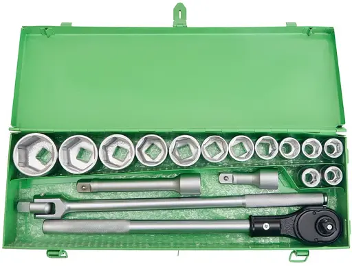 Набор торцевых головок Alloid 3/4, 17 предметов металл (NI-6017 WN-6) - фото 3
