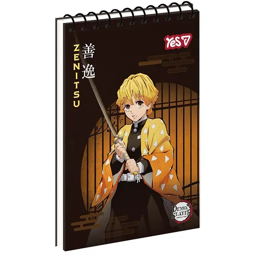 Зошит для записів Yes А7 Demon Slayer: Zenitsu 80 аркушів (152519)