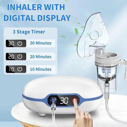 Дитячий небулайзер Wholede для дітей та дорослих з екраном та таймером - фото 3