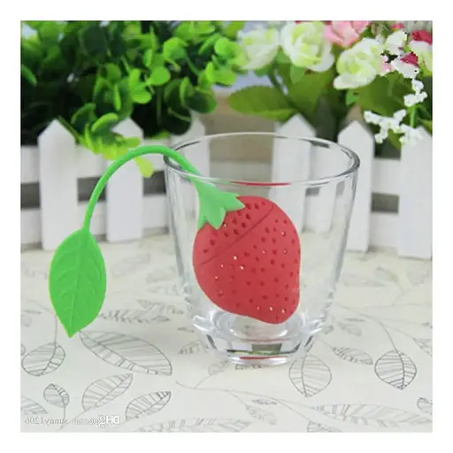 Заварник ситечко для заваривания для чая силиконовый в виде фруктов, Kitchen Master Красный 84709 - фото 3