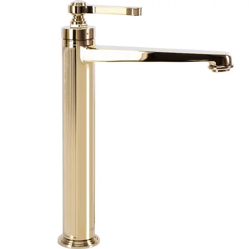 Смеситель для умывальника Rea Monaco gold высокий REA-B2502 Золотой - фото 5