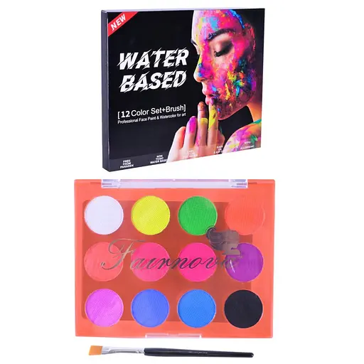 Набір для творчості Аквагрим CN-120 на водній основі, кисточка