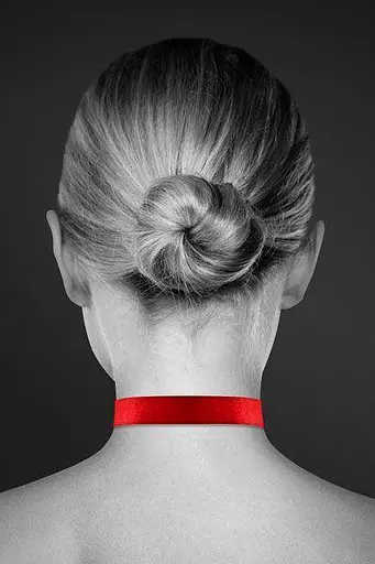 Чокер с замочком-сердечком Bijoux Pour Toi - HEART LOCK, экокожа, Червоний - фото 2