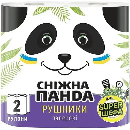 Паперові рушники 2 шари Сніжна панда ароматизовані Світ Карамель 2 шт.  - фото 1