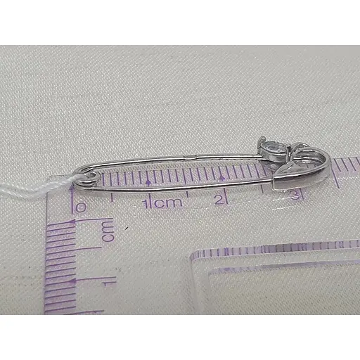 Серебряная брошь-булавка Ювелир Стандарт с фианитами. 3333-4 - фото 3