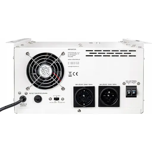 Гібридний ДБЖ/інвертор Volt Polska SINUS PRO 2000 S 24/230V 1400/2000W + 40A MPPT 100V (3SPS200024) - фото 4
