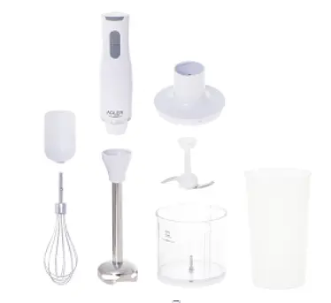 Погружной блендер , миксер, чоппер 3 в 1 Adler AD 4620 - набор - фото 4