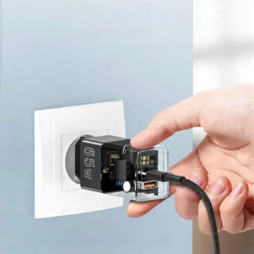 Блок живлення GaN5 Pro для швидкої зарядки 65W + кабель 100W - фото 4