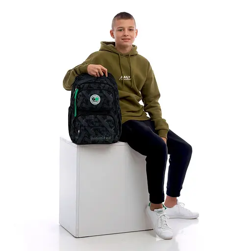 Рюкзак GoPack Education 120M-4 Unlimited Чорно-сірий (GO26-120M-4) - фото 20